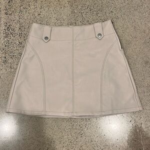 Brand new We.The.Free grey leather skirt
